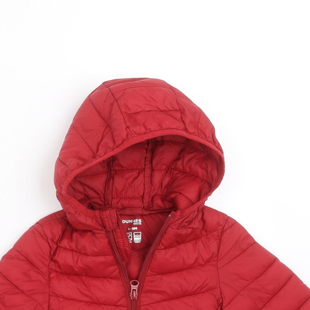 Dunnes Stores Baby Red   Jacket Coat Size 6-9 Months