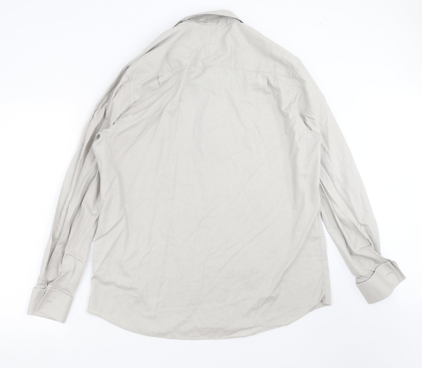 NEXT Mens Grey    Dress Shirt Size 17.5