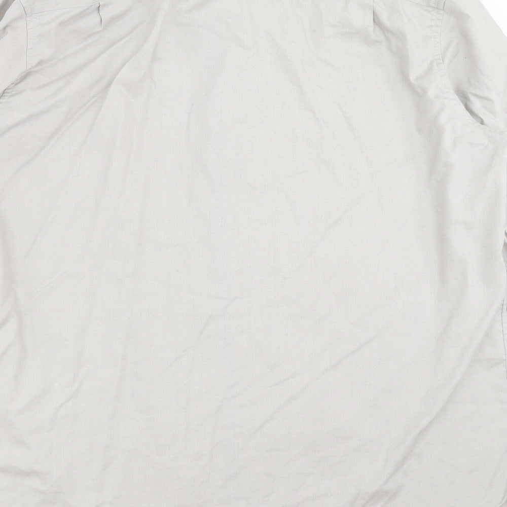NEXT Mens Grey    Dress Shirt Size 17.5