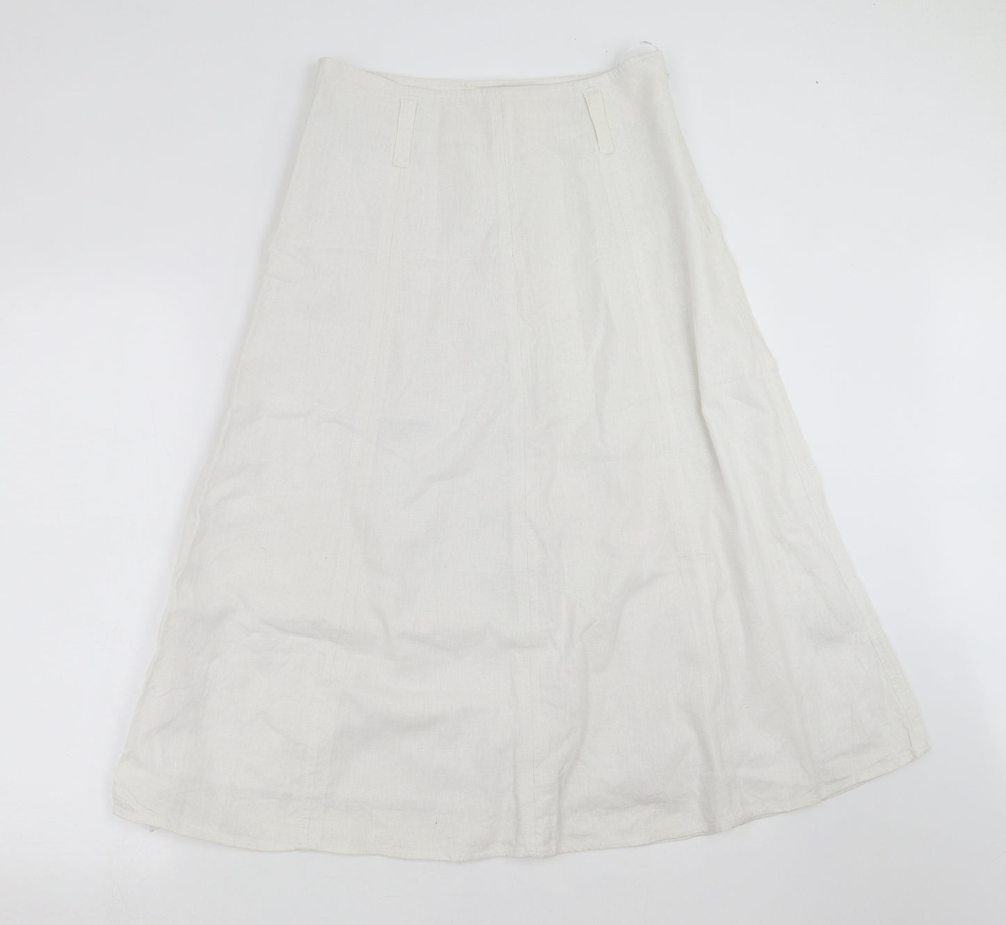 Rockmans Womens White   A-Line Skirt Size 14