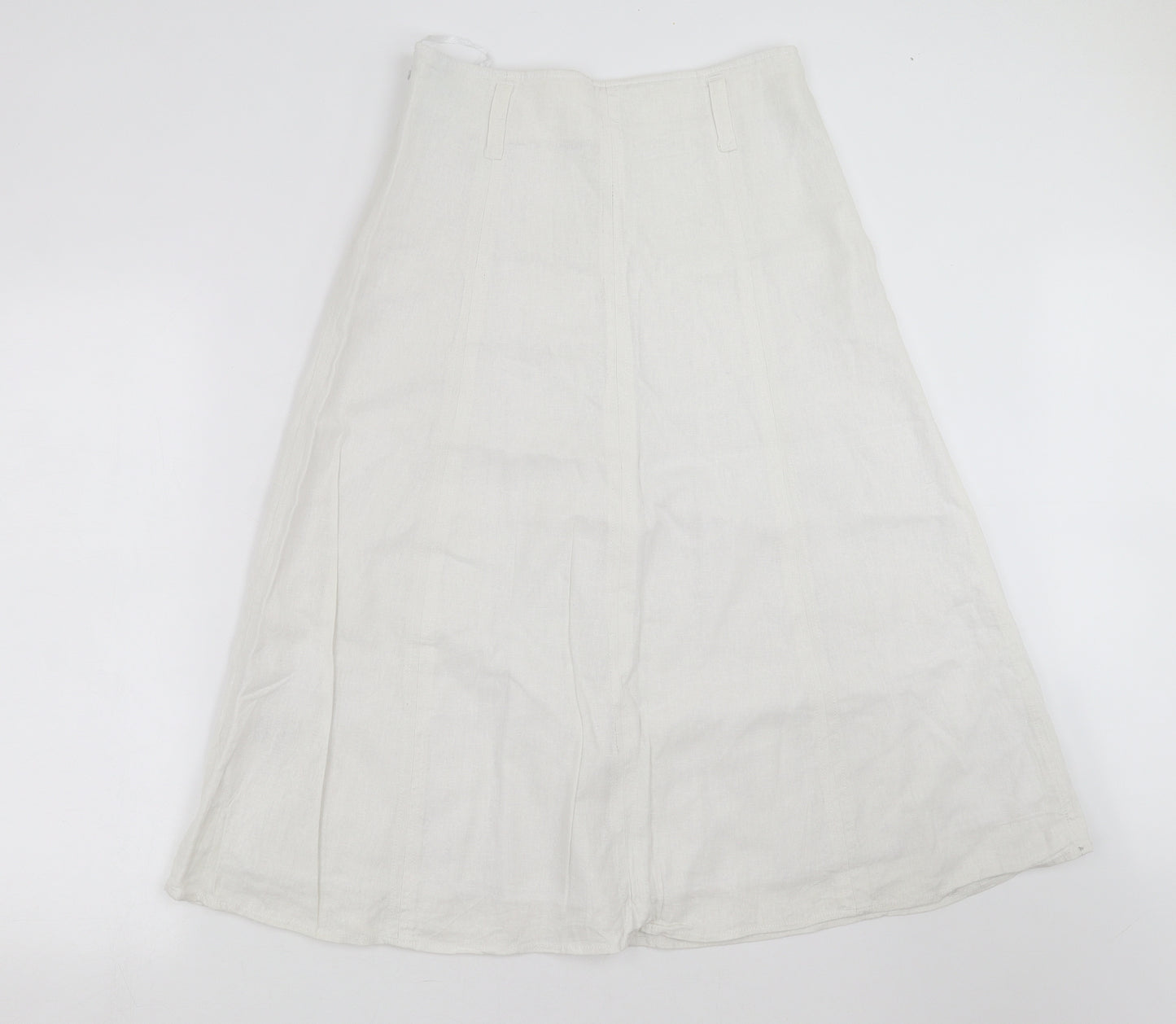 Rockmans Womens White   A-Line Skirt Size 14