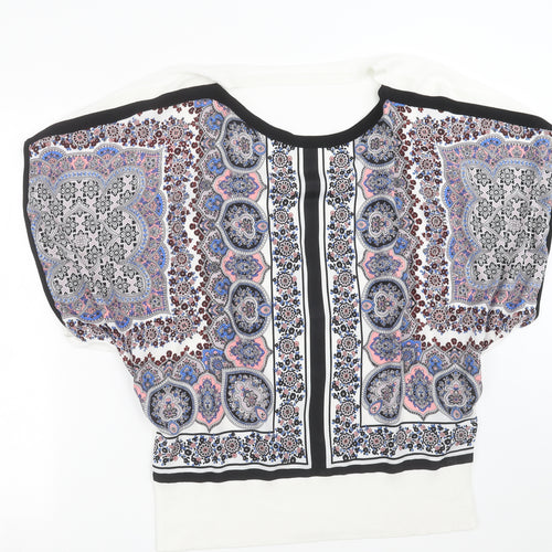 Oasis Womens Multicoloured Floral  Pullover Jumper Size L