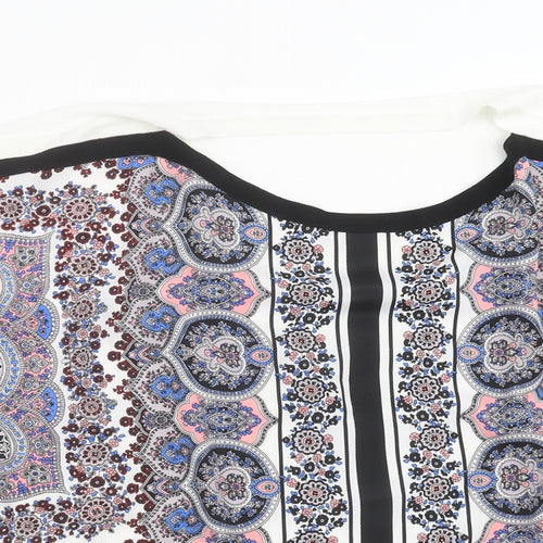 Oasis Womens Multicoloured Floral  Pullover Jumper Size L