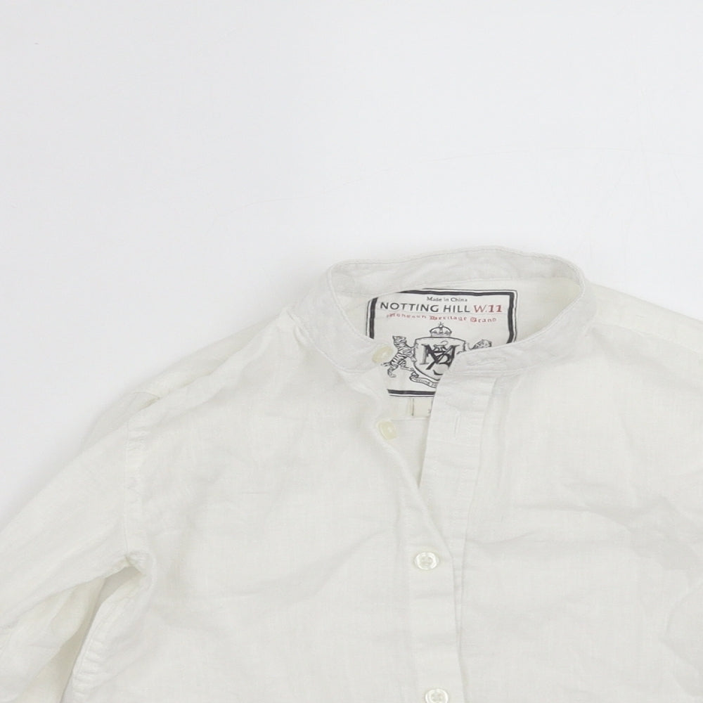 Notting Hill Boys White   Basic Button-Up Size 5 Years