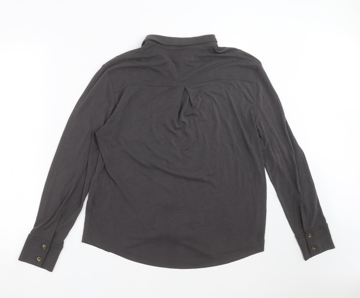 Preworn Womens Grey   Basic Blouse Size 12