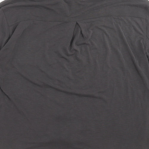 Preworn Womens Grey   Basic Blouse Size 12