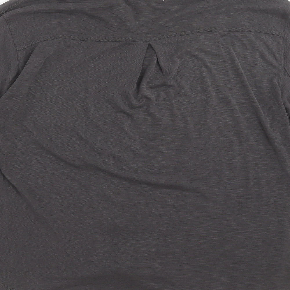 Preworn Womens Grey   Basic Blouse Size 12