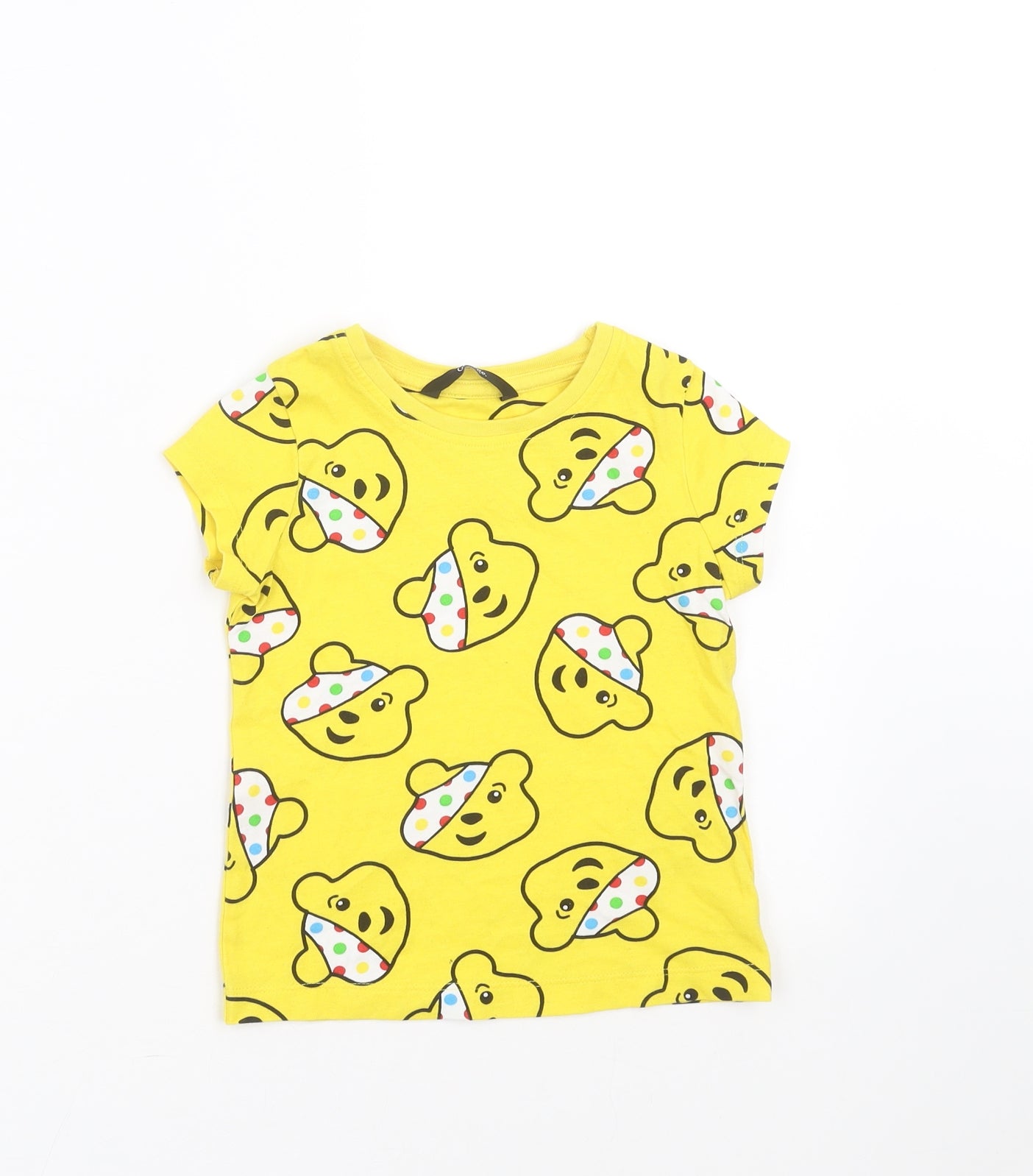 George Boys Yellow   Basic T-Shirt Size 3-4 Years  - Pudsey Bear
