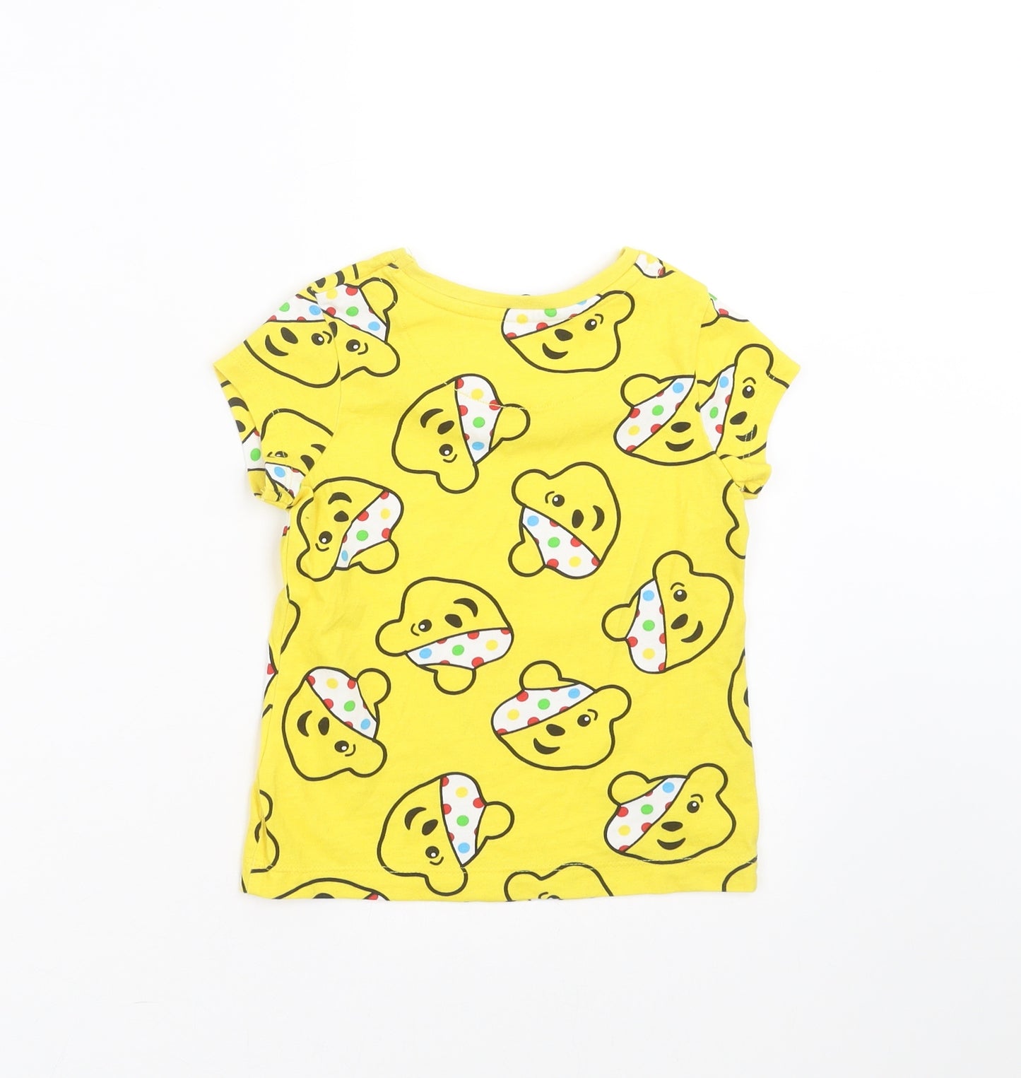 George Boys Yellow   Basic T-Shirt Size 3-4 Years  - Pudsey Bear