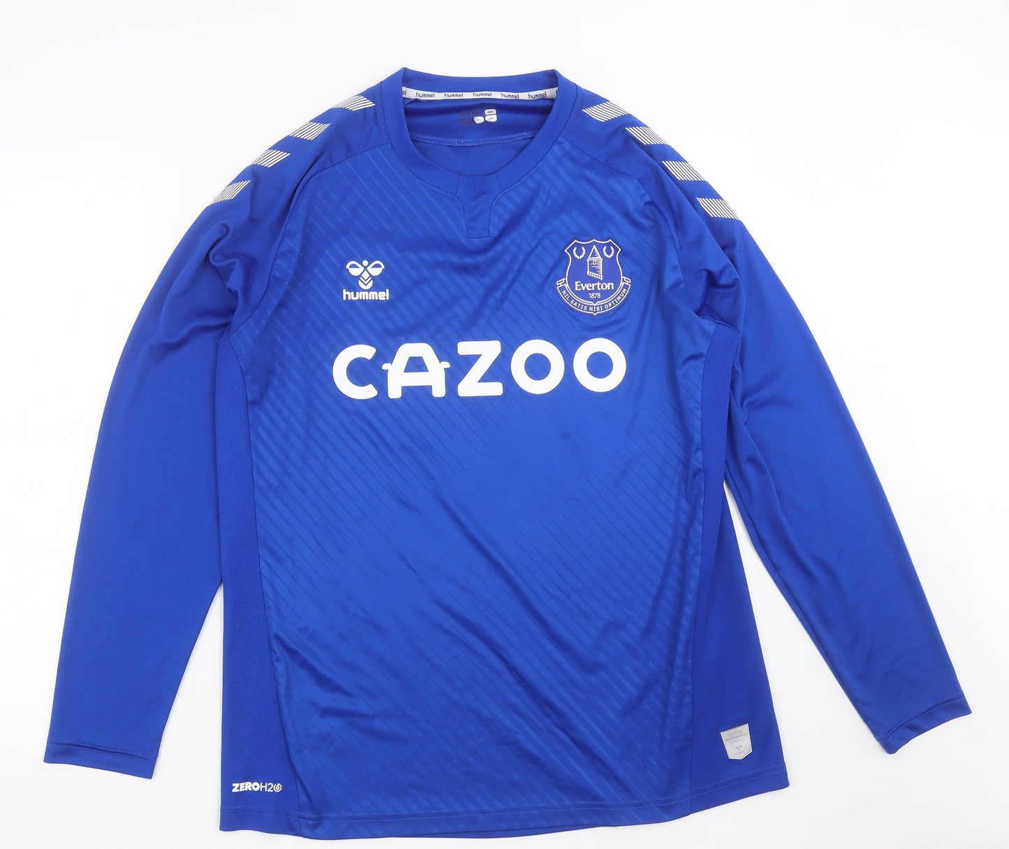 Hummel Mens Blue   Basic T-Shirt Size L  - EVERTON FC