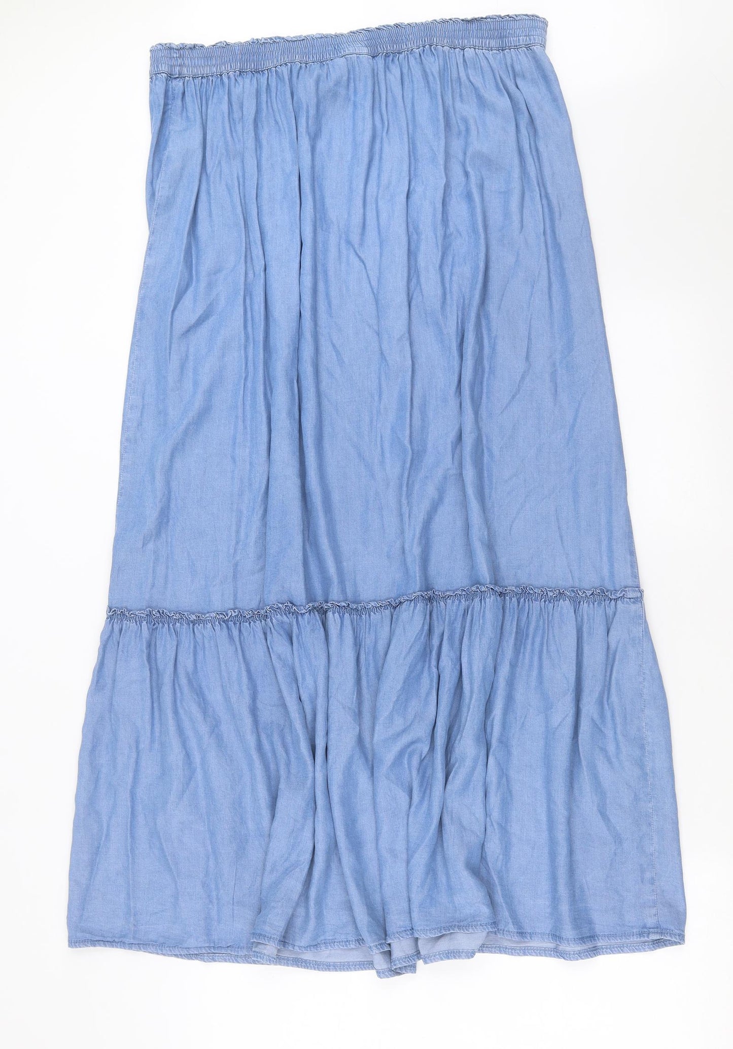 NEXT Womens Blue  Denim Maxi Skirt Size 18