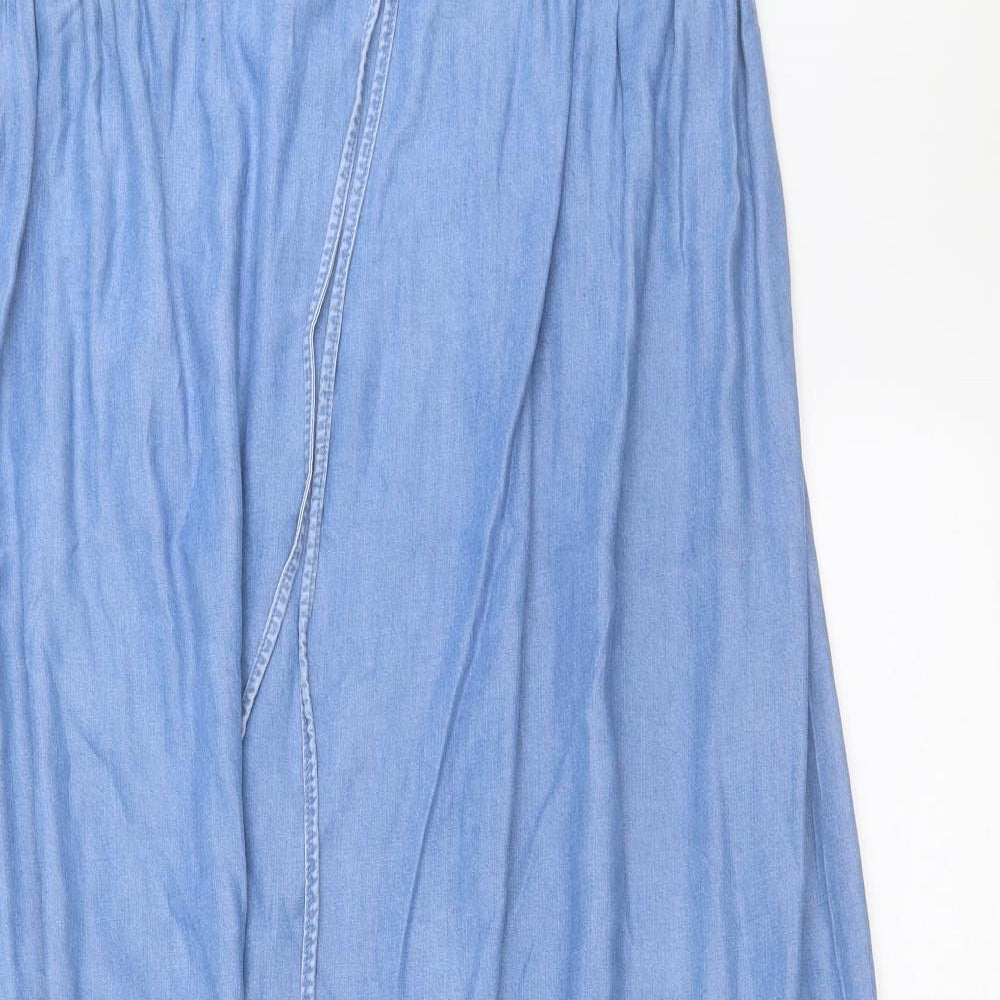 NEXT Womens Blue  Denim Maxi Skirt Size 18