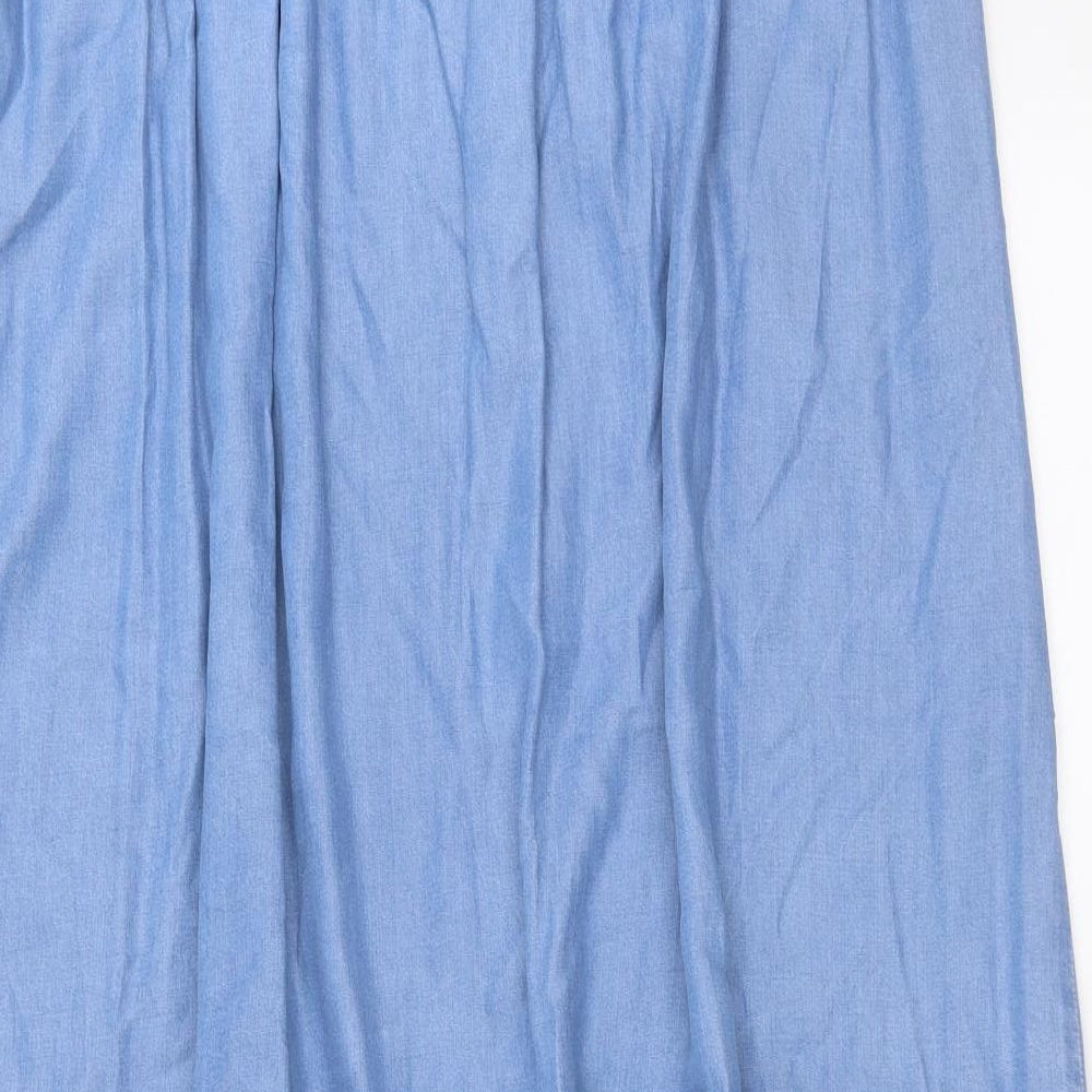 NEXT Womens Blue  Denim Maxi Skirt Size 18