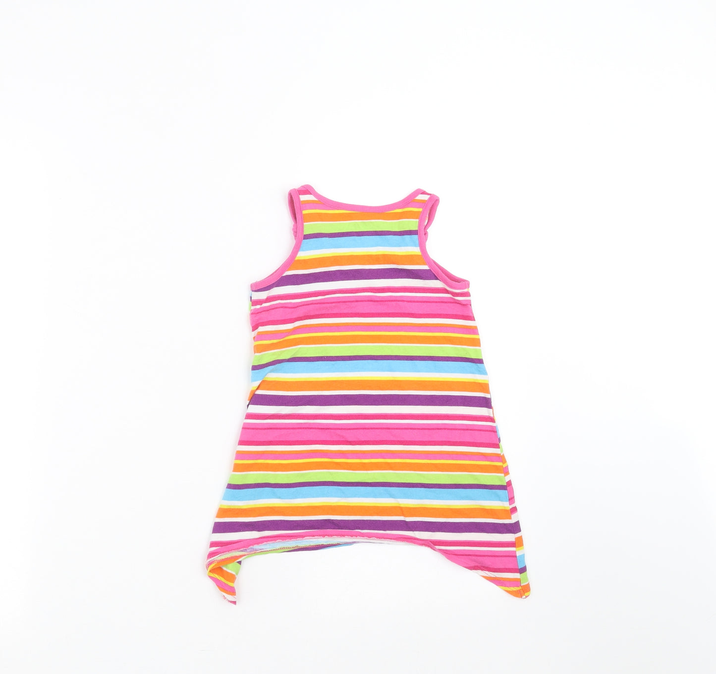 1989 Place Girls Multicoloured Striped  Basic T-Shirt Size 2 Years
