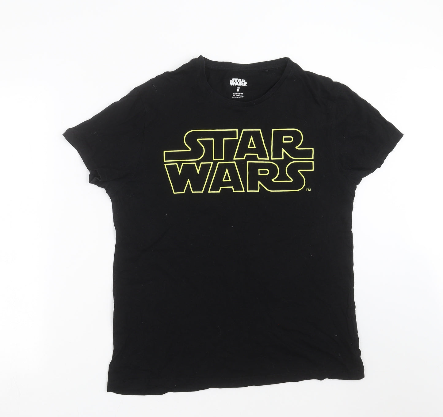 Primark Mens Black    T-Shirt Size M  - star wars