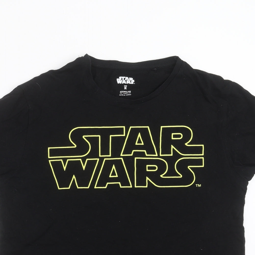 Primark Mens Black    T-Shirt Size M  - star wars