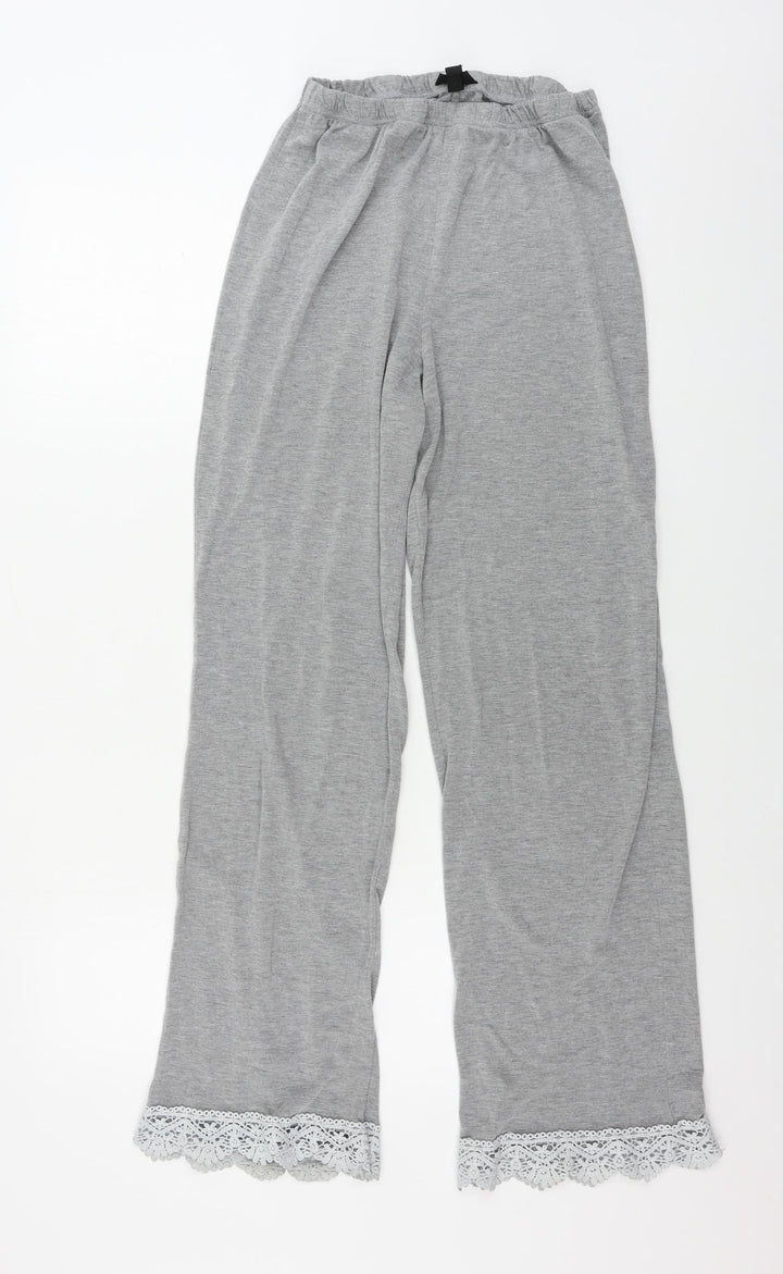 Topshop Womens Grey Trousers Size 8 L27 in