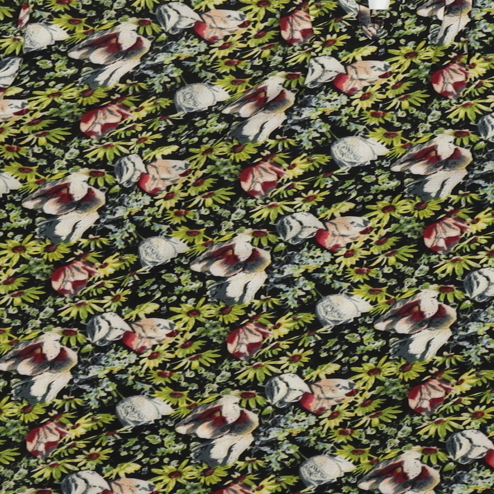 Very Womens Yellow Floral  Basic Blouse Size 10