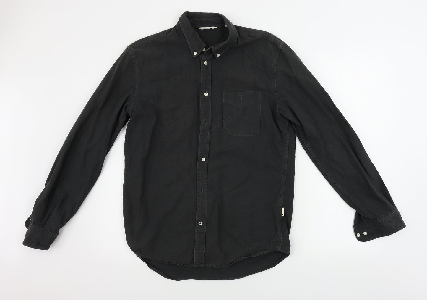 NN07 Mens Black    Button-Up Size M