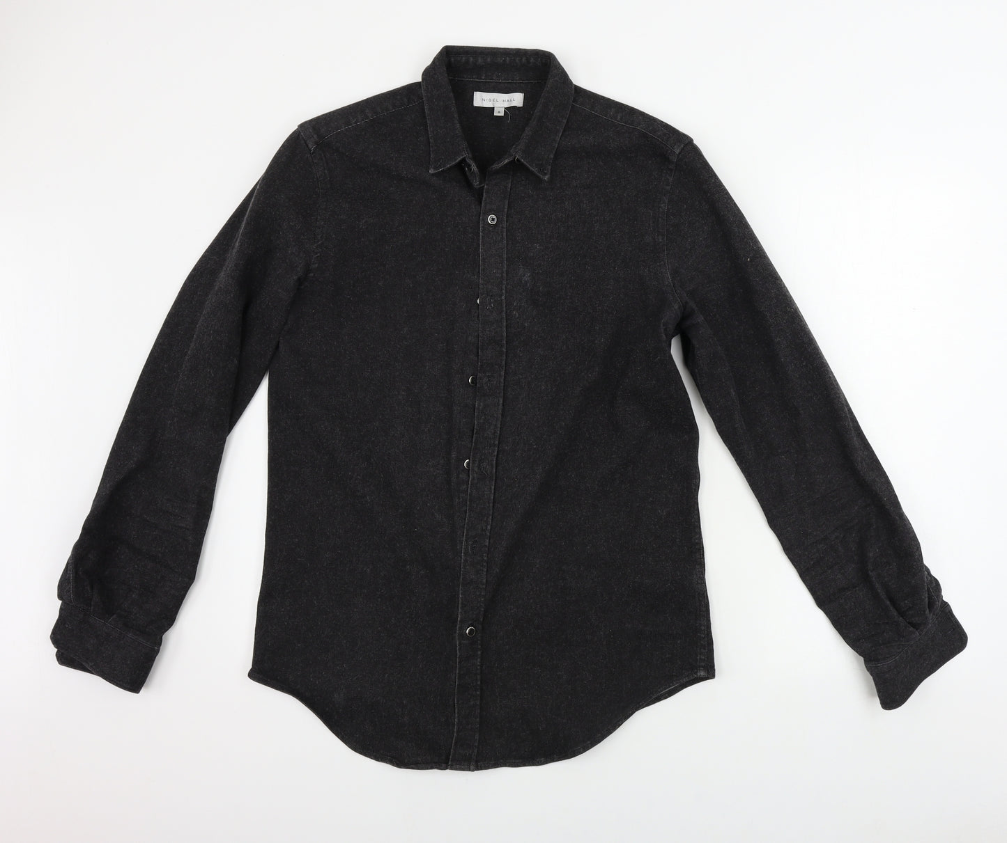 NIGEL HALL  Mens Grey    Button-Up Size M