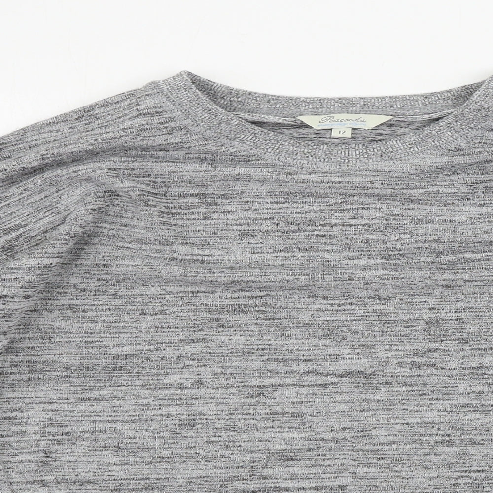 Peacocks  Womens Grey   Pullover Jumper Size 12