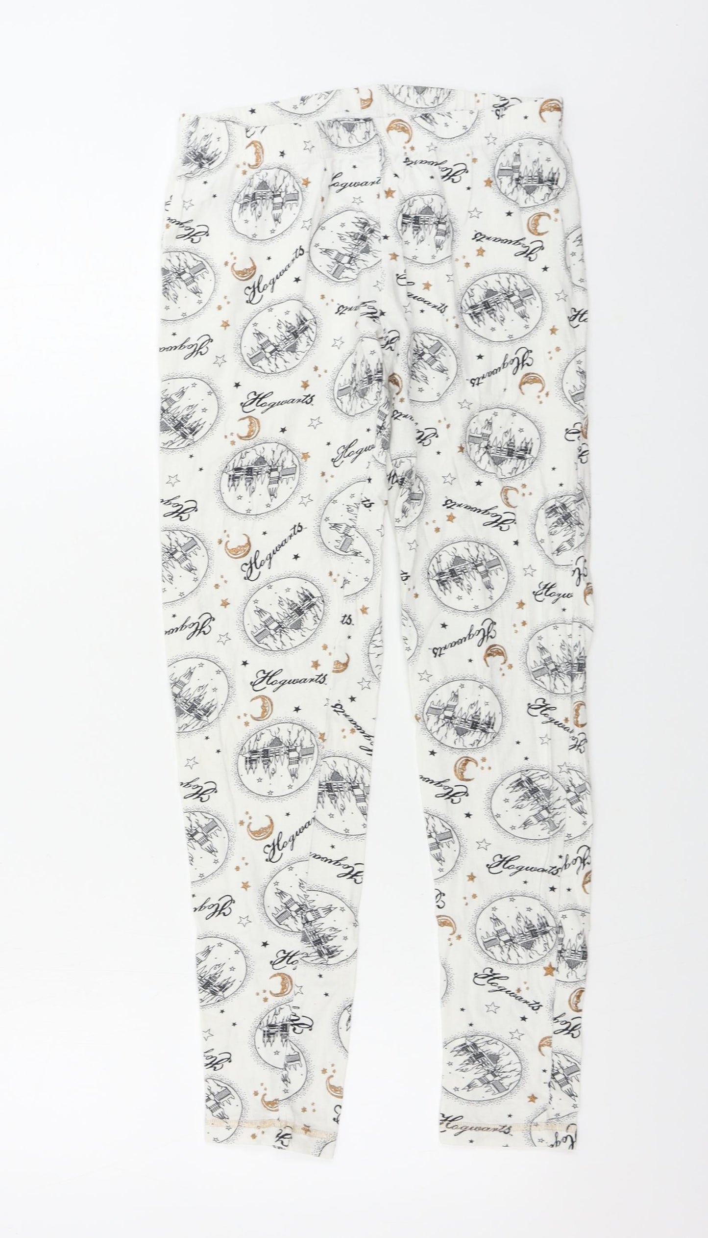 George  Girls White   Sweatpants Trousers Size 10 Years - Harry Potter