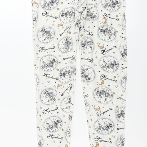 George  Girls White   Sweatpants Trousers Size 10 Years - Harry Potter
