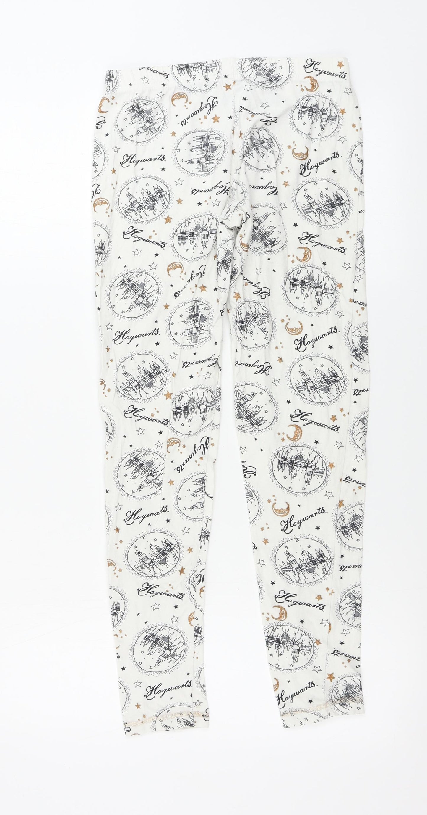 George  Girls White   Sweatpants Trousers Size 10 Years - Harry Potter