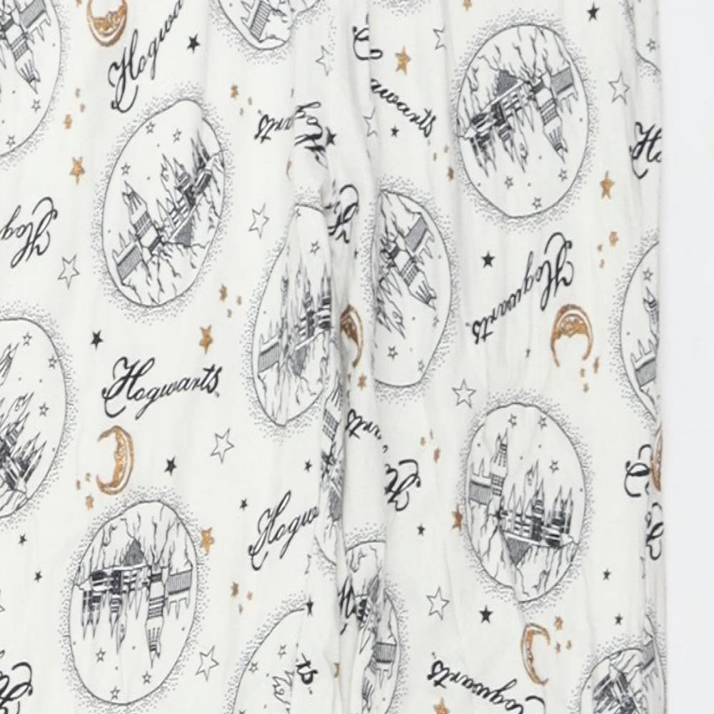 George  Girls White   Sweatpants Trousers Size 10 Years - Harry Potter