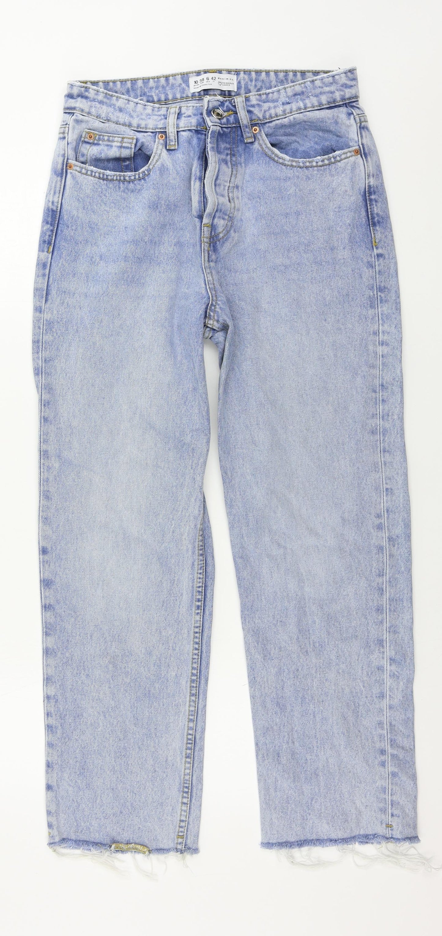 Primark Womens Blue   Straight Jeans Size 10 L25 in