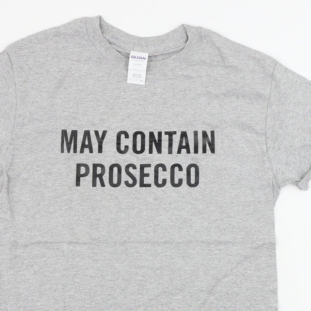 Gildan Womens Grey   Basic T-Shirt Size S