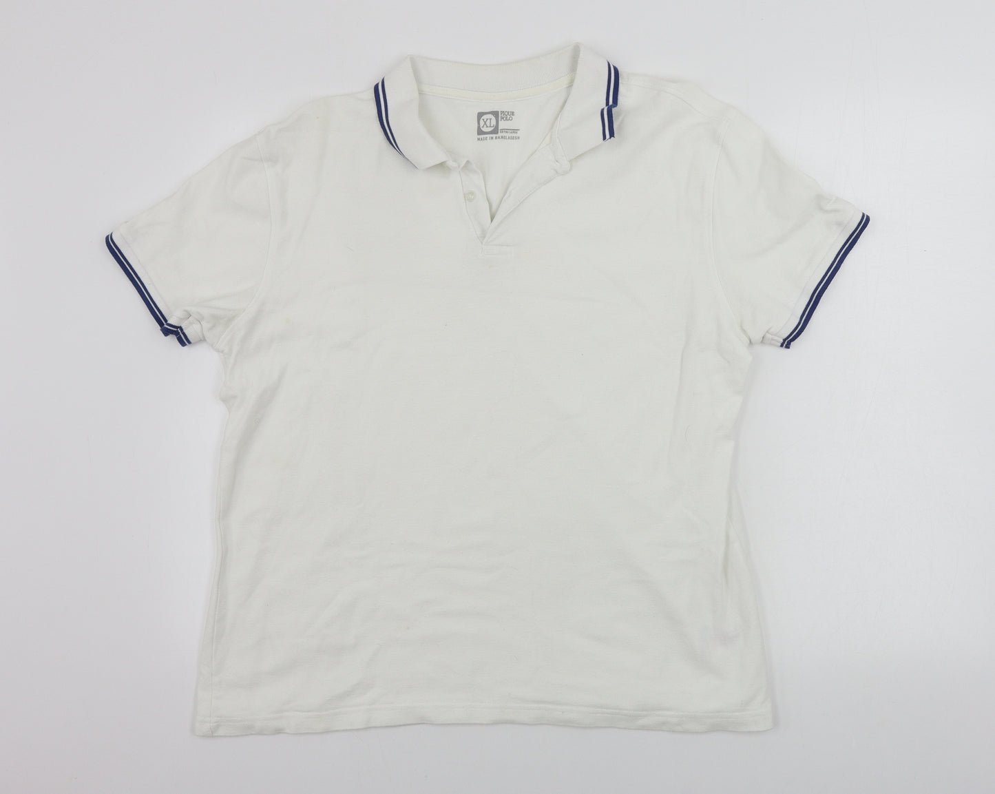 Cedar Wood State  Mens Ivory    Polo Size XL