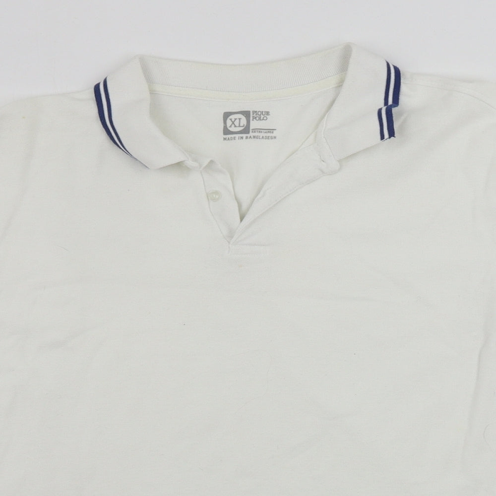 Cedar Wood State  Mens Ivory    Polo Size XL