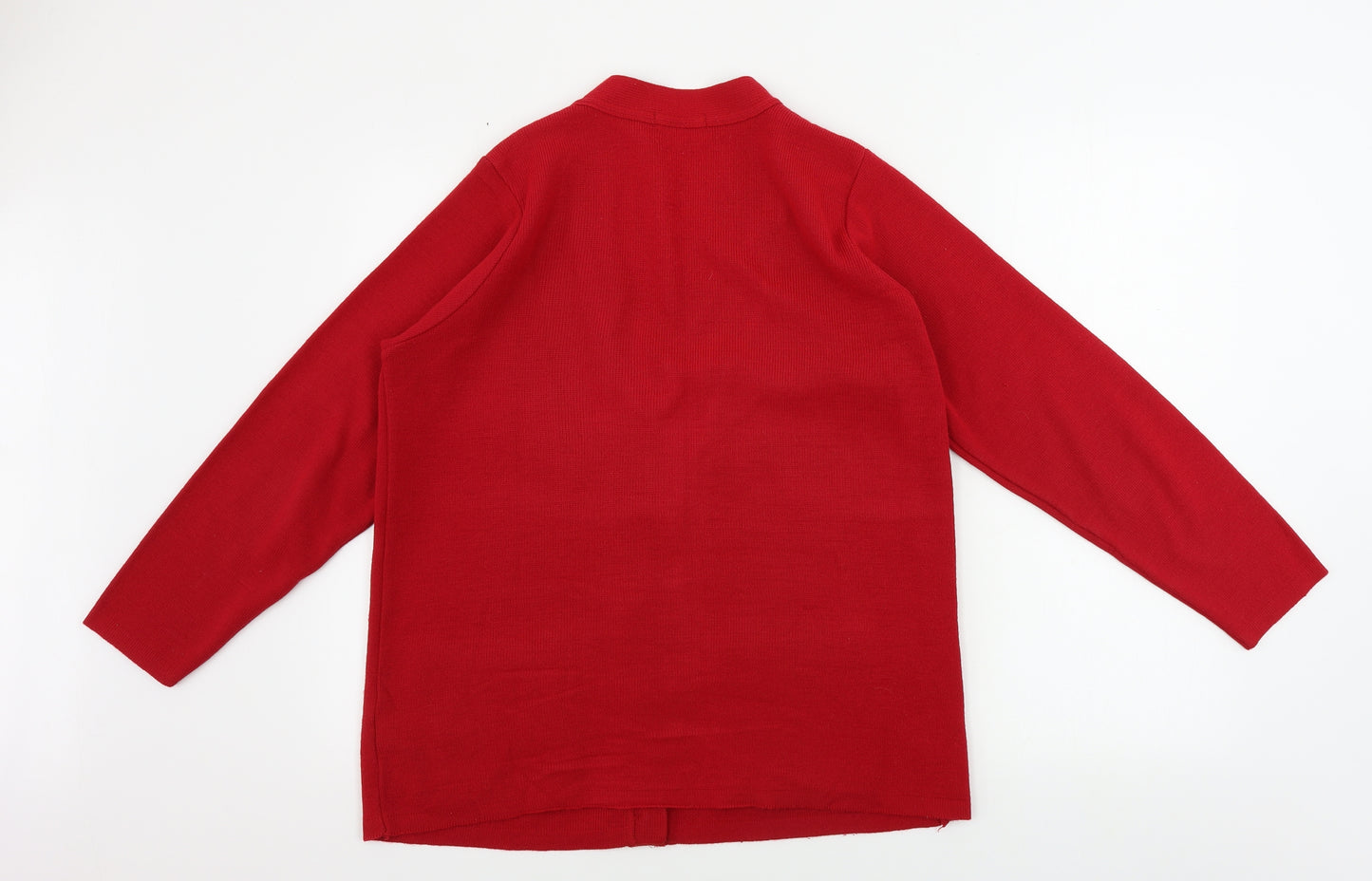 bm collection       Womens Red   Cardigan Jumper Size M