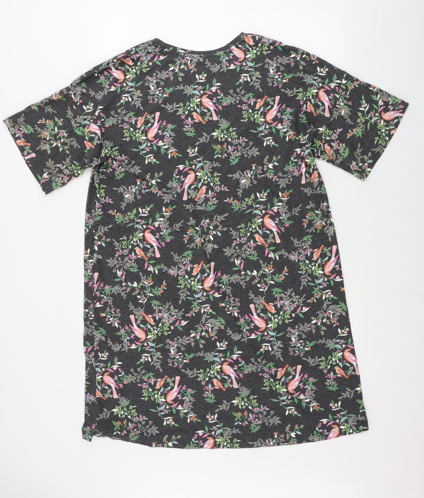 Marks and Spencer  Womens Black Floral  A-Line  Size 16