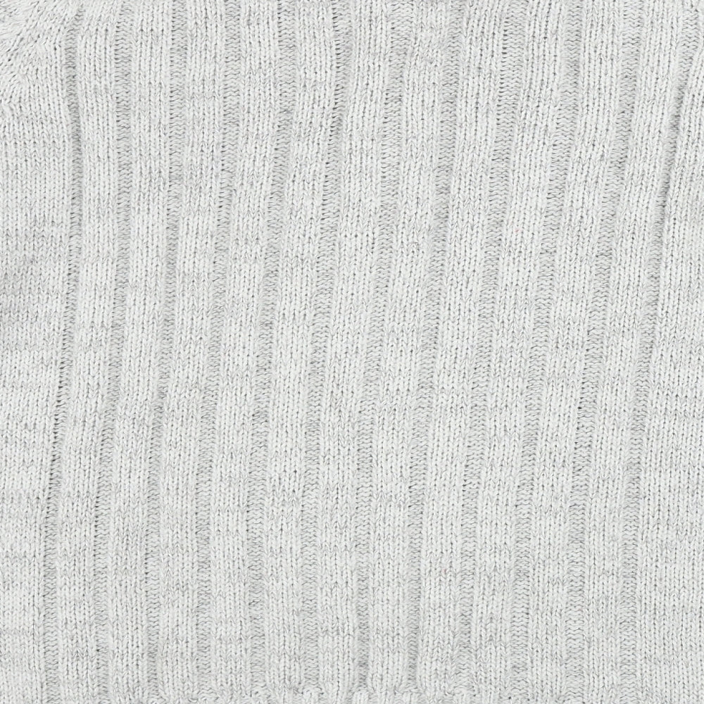 ACW85  Mens Grey   Henley Jumper Size M