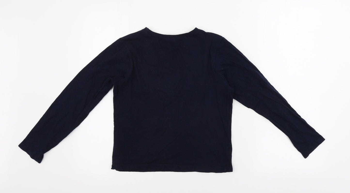 kids Girls Blue   Basic T-Shirt Size 10-11 Years