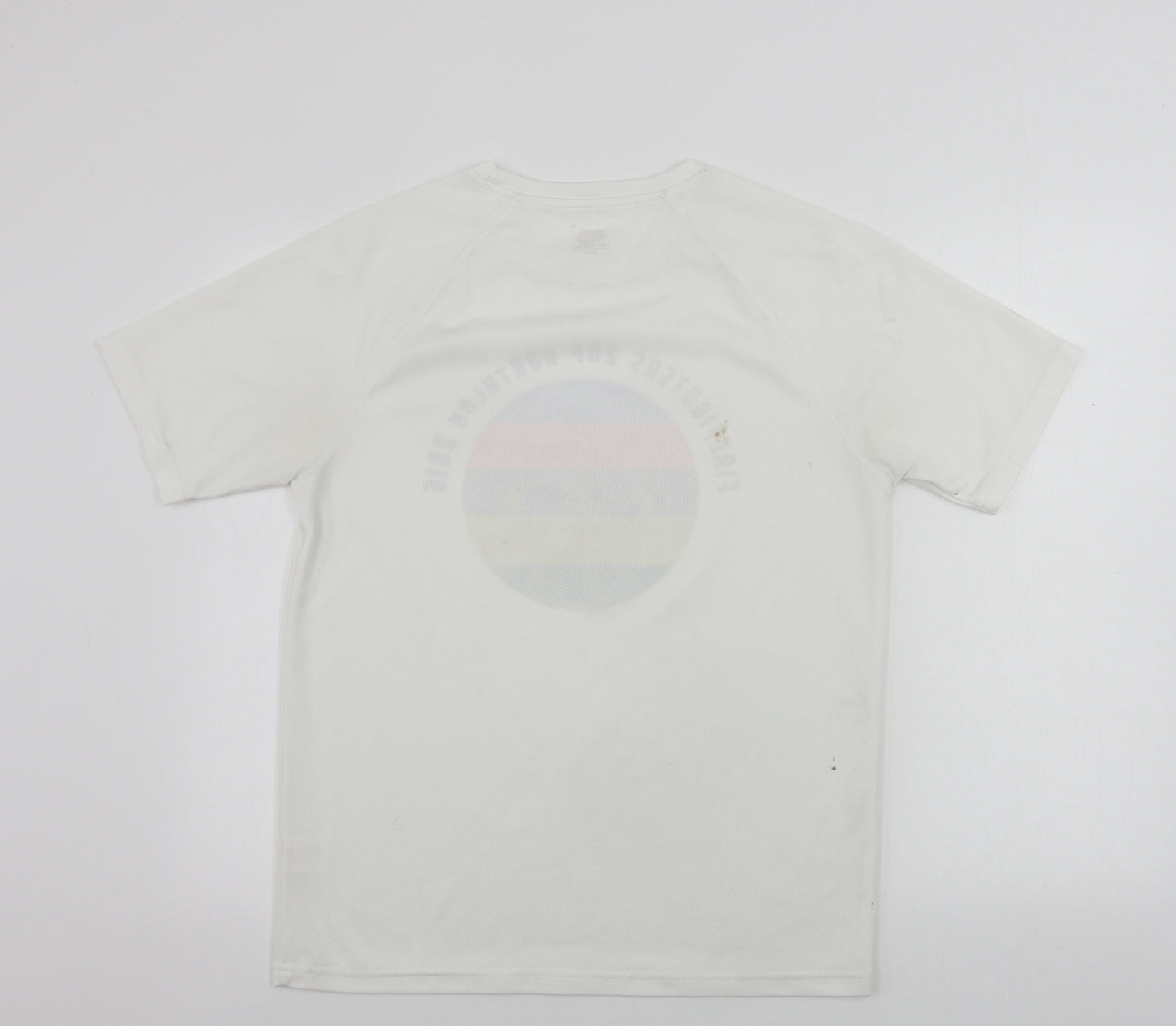 Fruit of the Loom  Womens White   Basic T-Shirt Size M