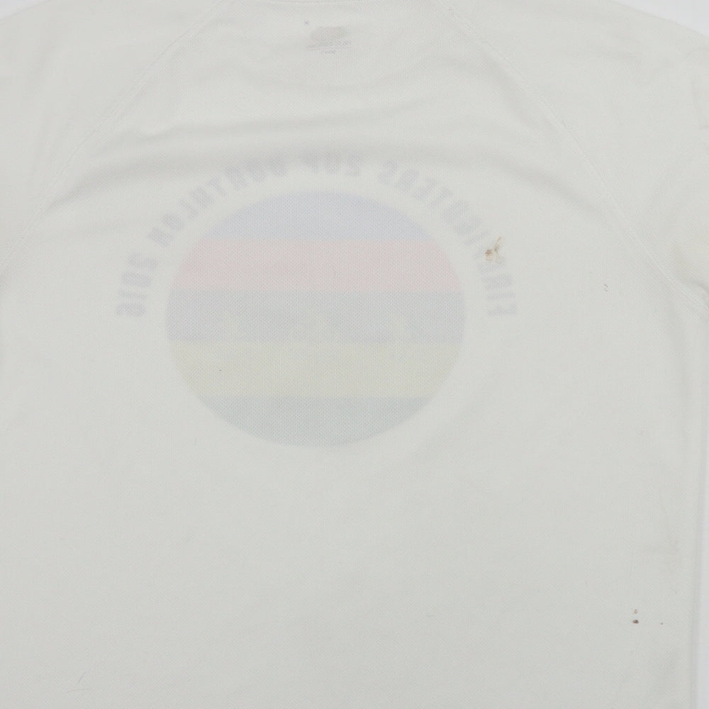 Fruit of the Loom  Womens White   Basic T-Shirt Size M