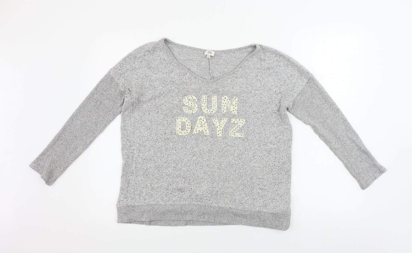 river island  Womens Grey   Pullover Jumper Size XS