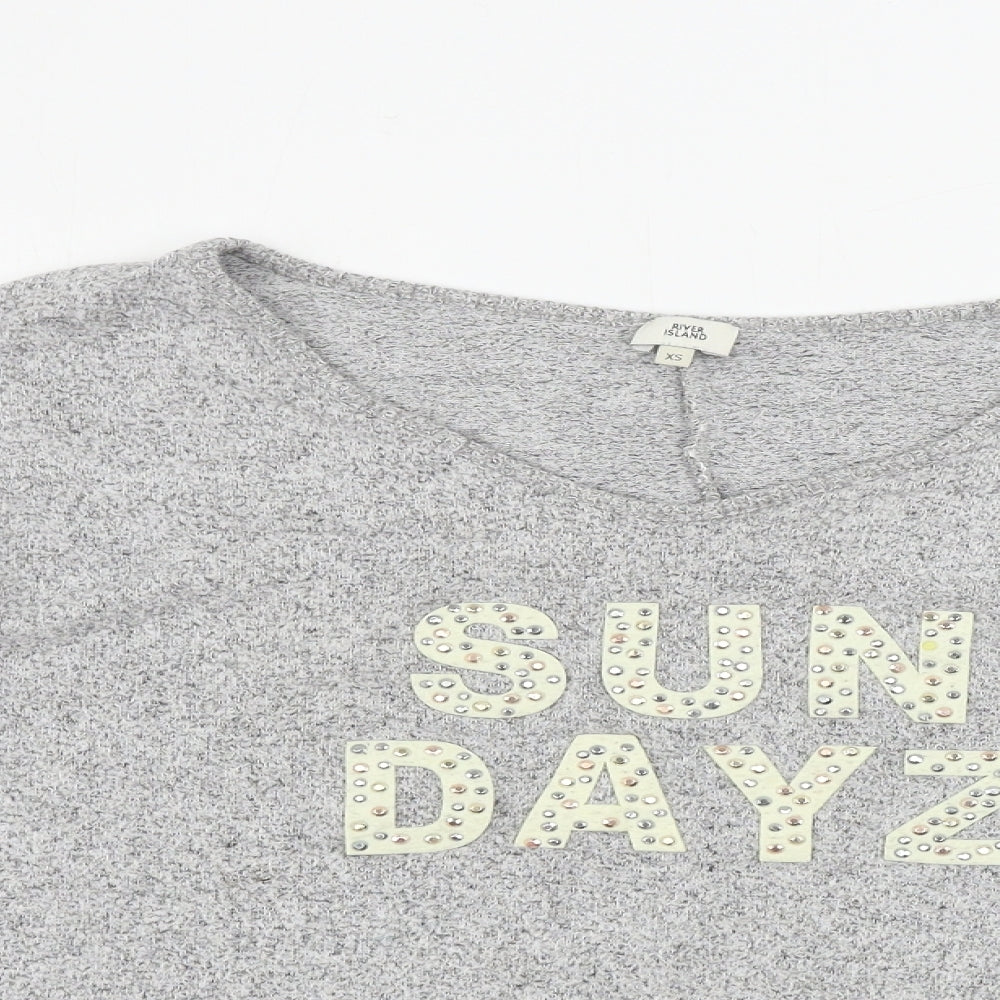 river island  Womens Grey   Pullover Jumper Size XS