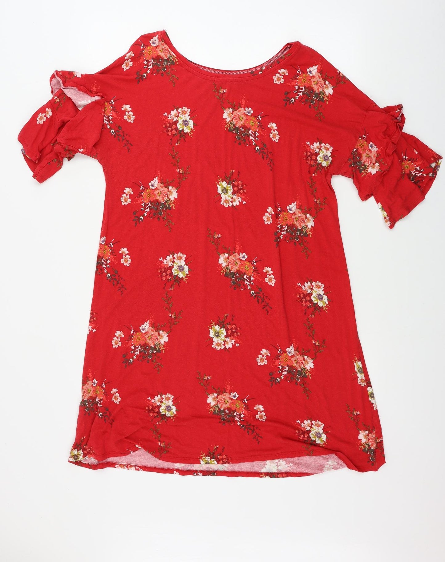 George  Womens Red Floral  A-Line  Size 16