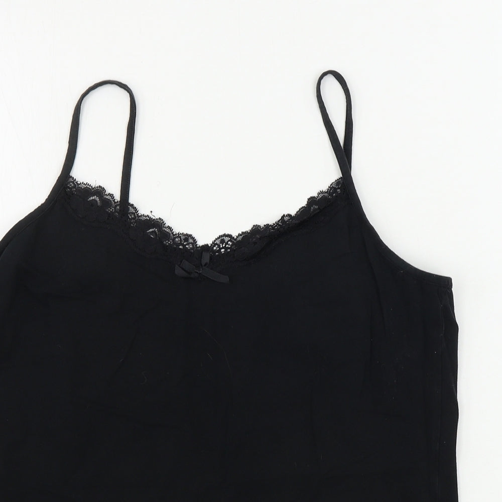 George  Womens Black   Basic Tank Size 16