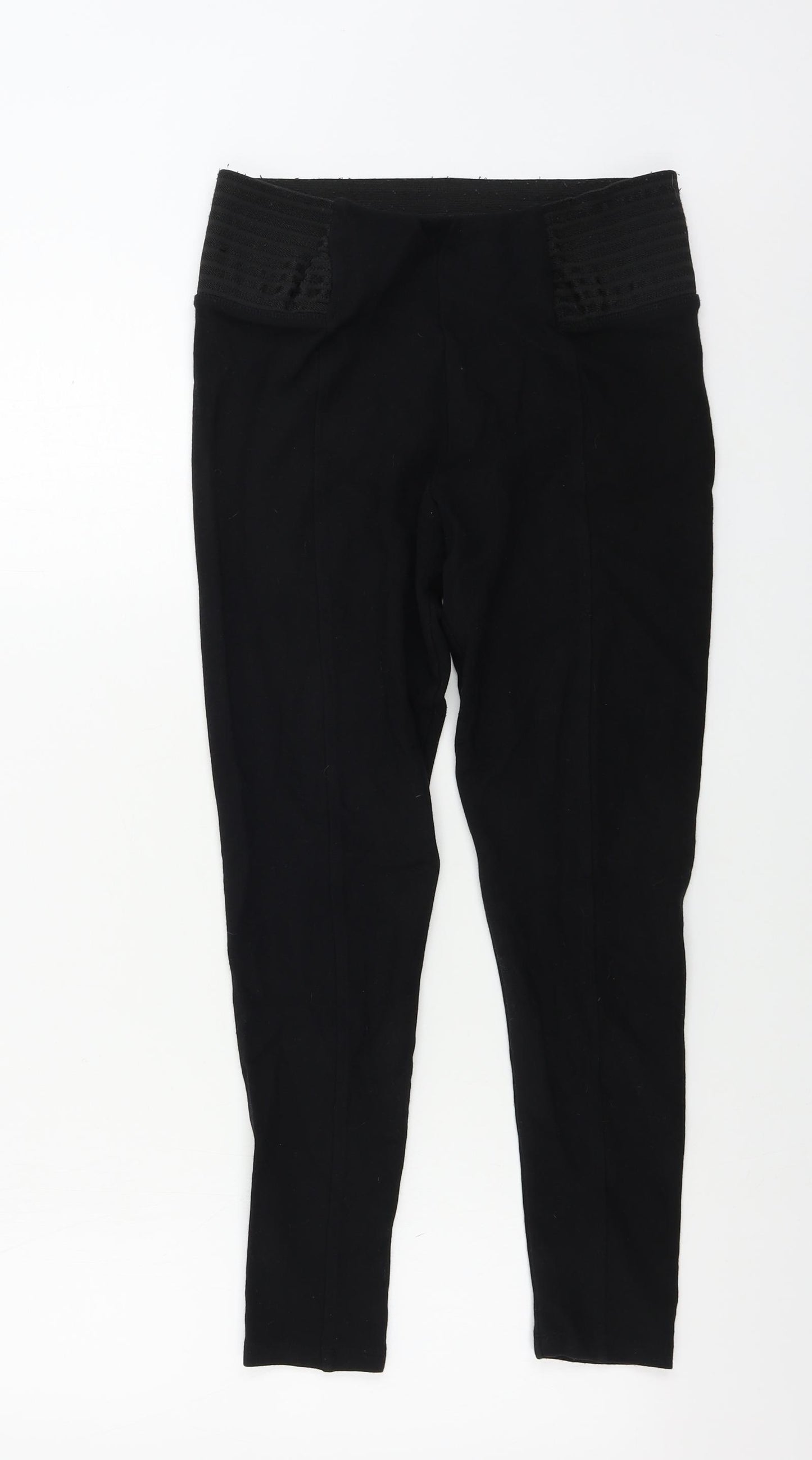 Topshop  Womens Black   Trousers  Size 12 L21 in