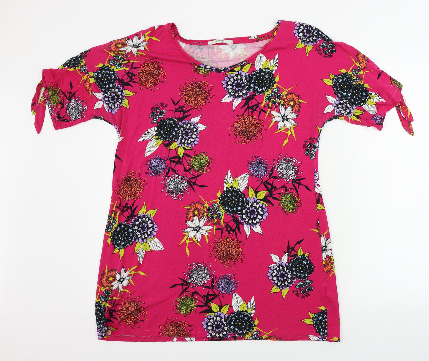 George  Womens Pink Floral  A-Line  Size 16