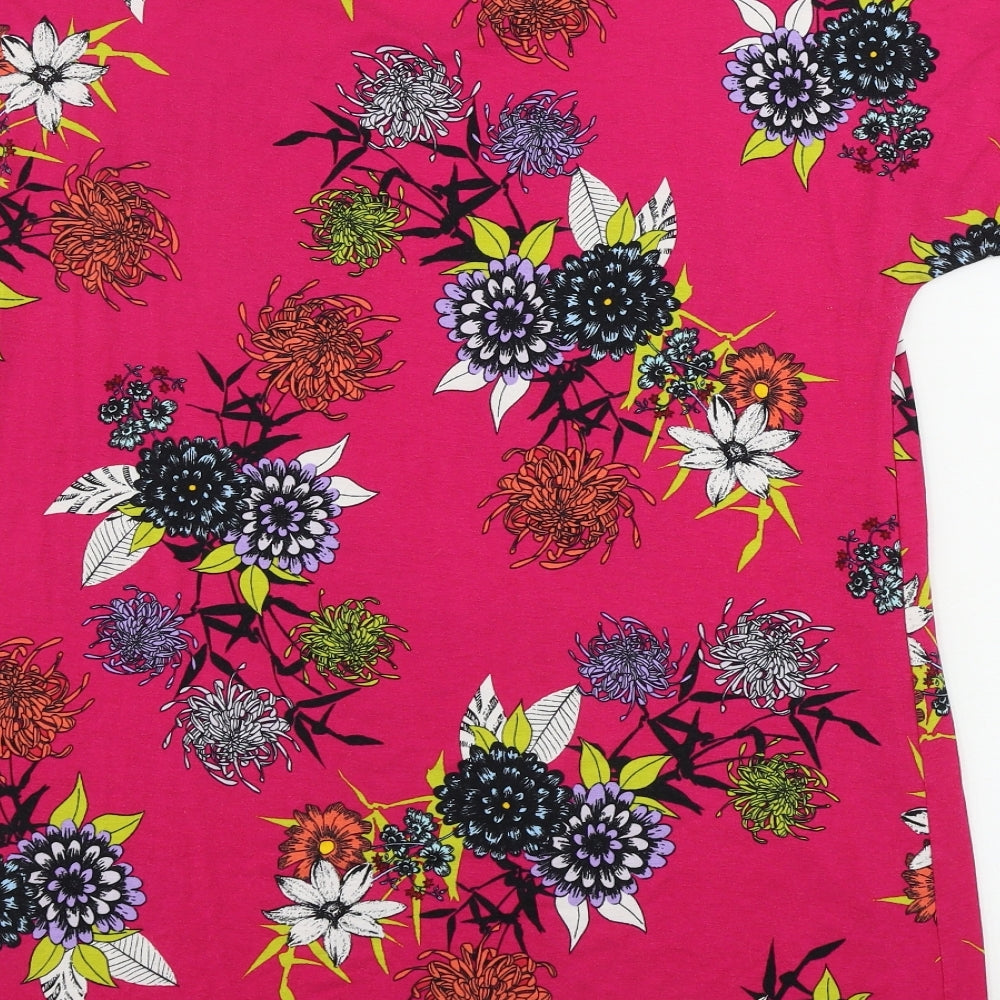 George  Womens Pink Floral  A-Line  Size 16