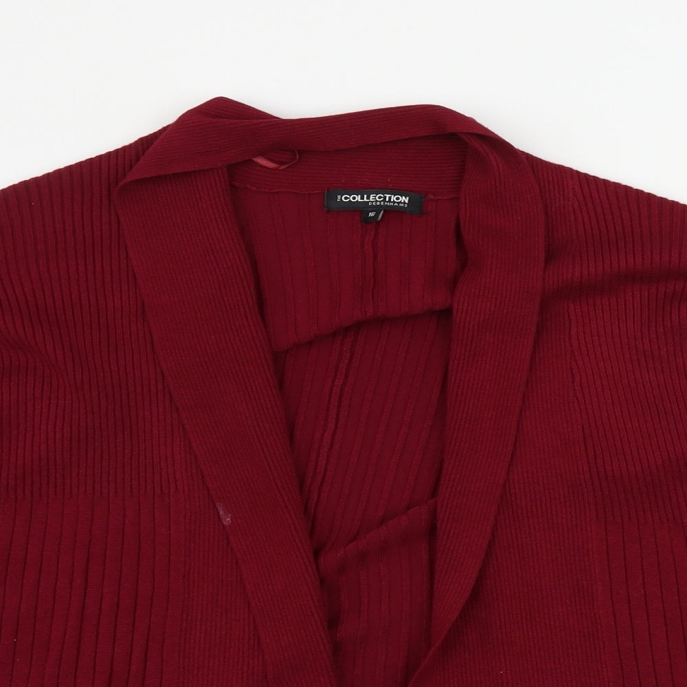 Debenhams  Womens Red   Cardigan Jumper Size 16