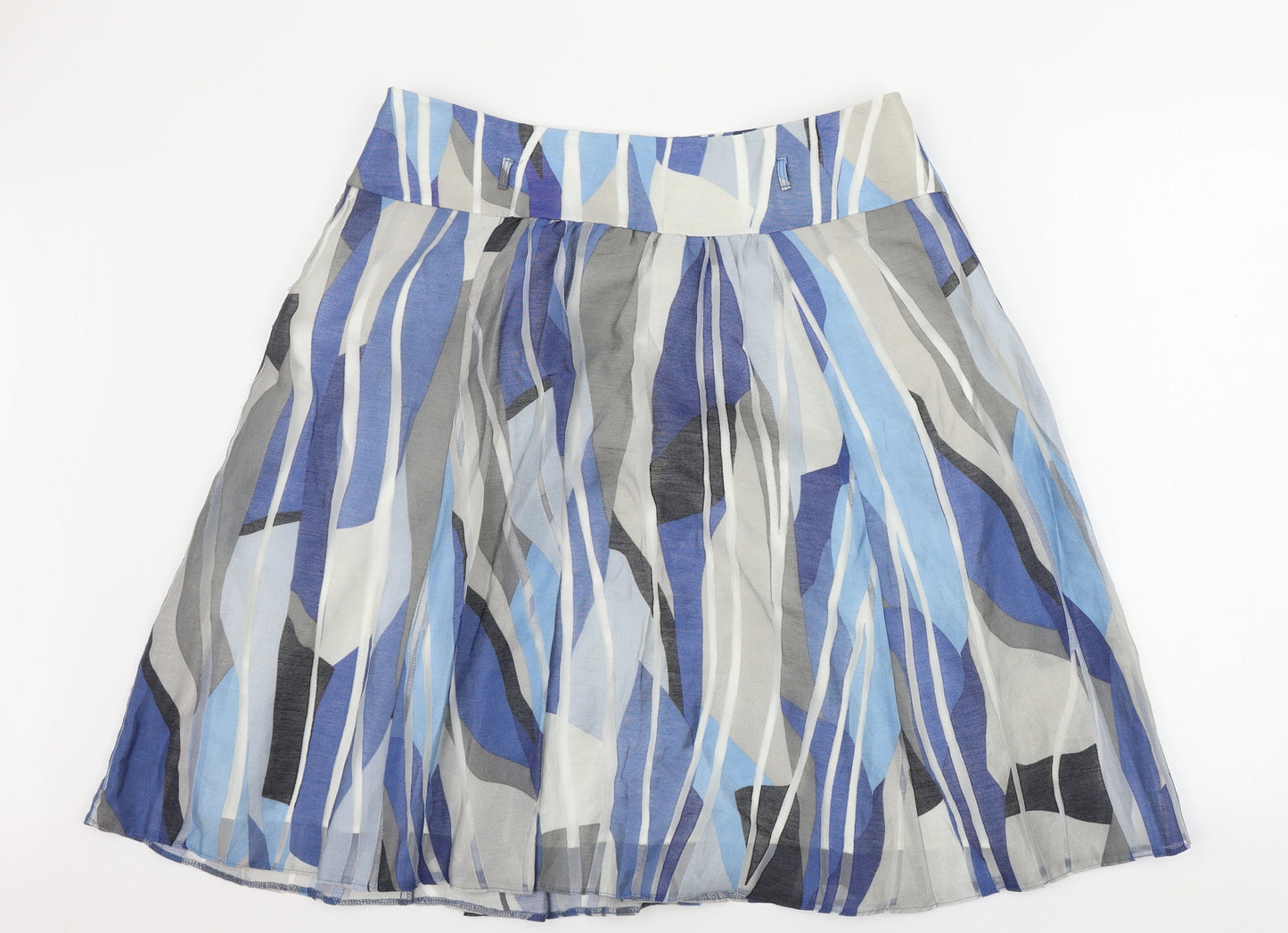 Principles  Womens White Striped  A-Line Skirt Size 16