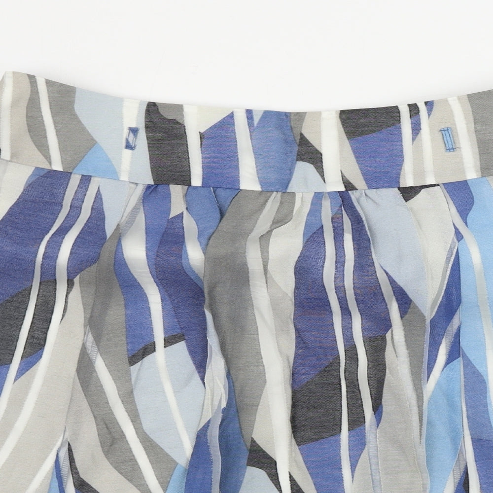 Principles  Womens White Striped  A-Line Skirt Size 16