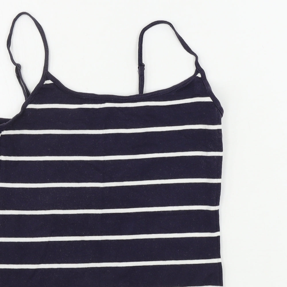 Primark  Womens Blue Striped  Basic Tank Size 12
